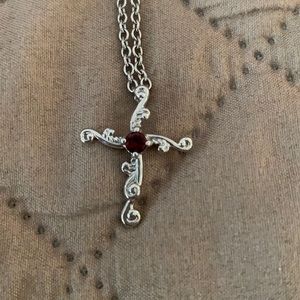 Carolyn Pollack cross necklace
